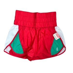 Free People Movement NWT Coral and White Shorts